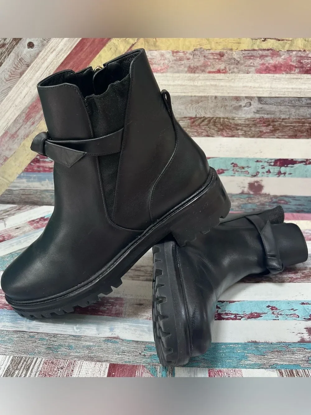 Alexandre Birman Clarita Bow Boots Booties Waterproof Nappa Leather Wore 1X SZ 8